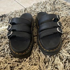 dr. marten platform sandals